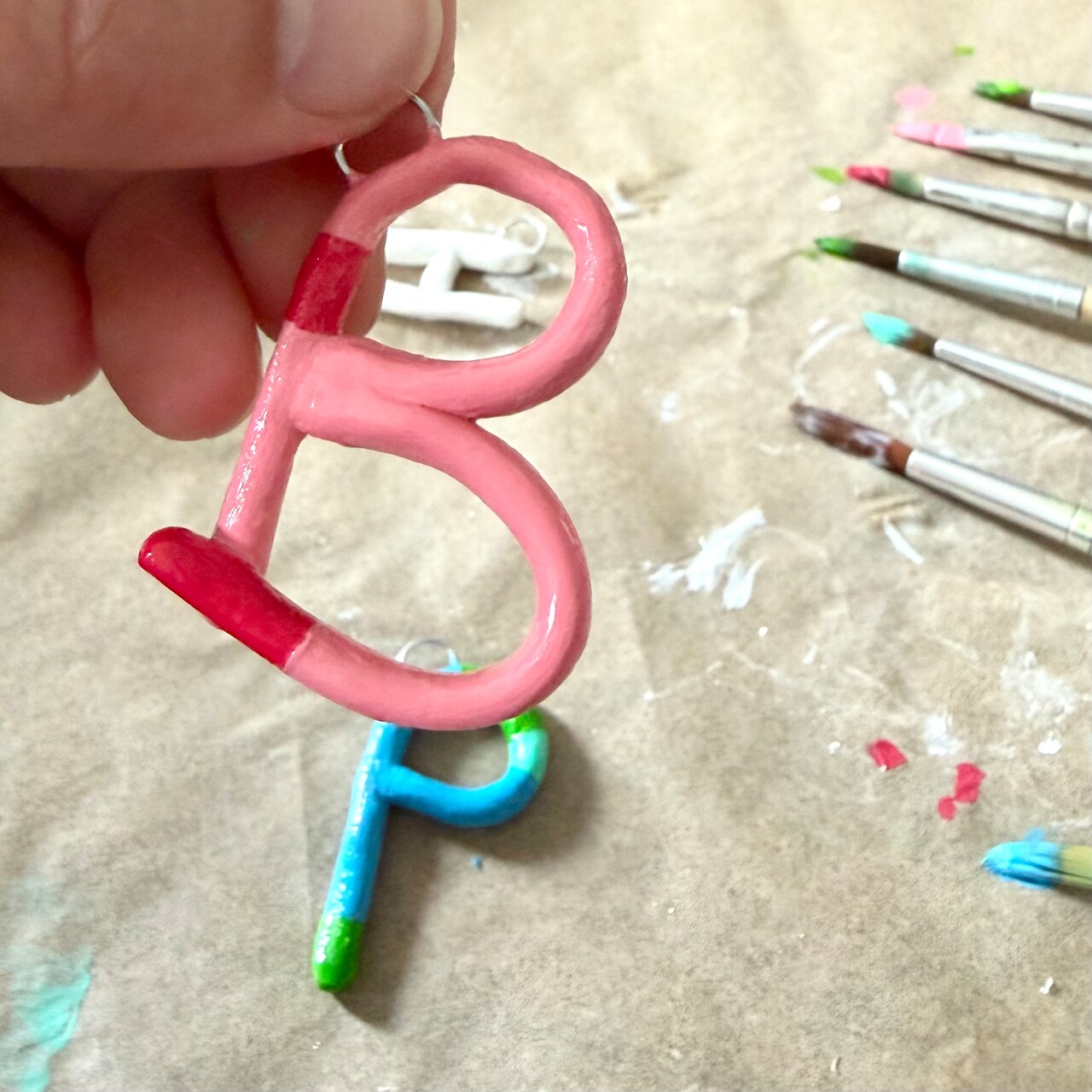 Kids Club: Air Dry Clay Monogram Charms